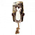 AllForPaws игрушка для собак Бобер плюш с канатом 39см