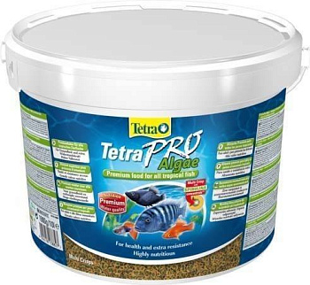 Tetra Pro Algae Crisps растительный корм для рыб в виде чипсов 1л