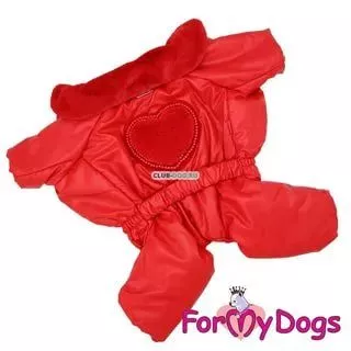 ForMyDog Комбинезон красный для девочек 
