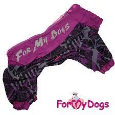 ForMyDog Дождевик фиолетовый неон для девочек
