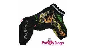 ForMyDog Дождевик коричневый соты для  мальчиков 