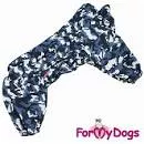 ForMyDog Комбинезон синий камуфляж  для мальчиков 