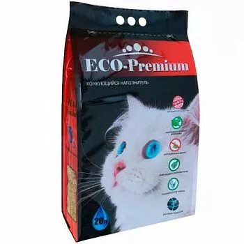 Eco Premium Blue наполнитель комкующийся древесный
