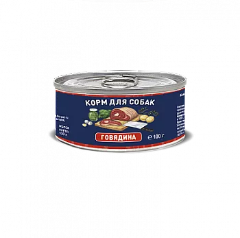 Solid Natura Holistic консервы для собак со вкусом говядины 100 гр