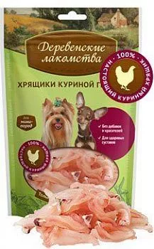 Деревенские лакомства для собак мини пород Хрящики куриной грудки  30г