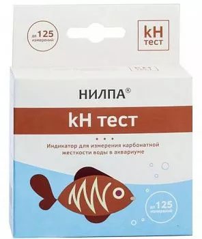 Нилпа Тест KH для измерения уровня карбонатной жесткости 15мл