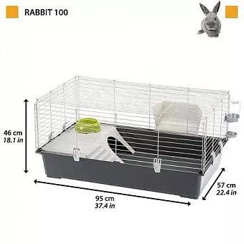 Ferplast Клетка RABBIT 100 NEW для кроликов (с наполнением)