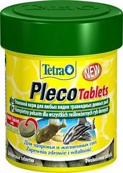 Tetra PlecoTablets корм со спирулиной для донных рыб в виде таблеток 58таб