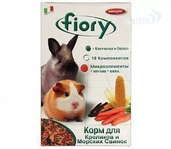 FIORY Корм для морских свинок и кроликов Coniglie cavie 850гр