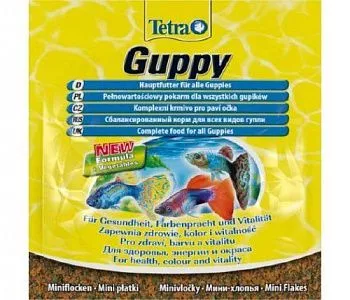 Tetra Guppy корм для гуппи в виде хлопьев 12гр