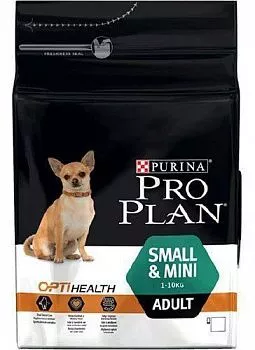 Purina Pro Plan Small&Mini Adult для взрослых собак мелких пород с курицей