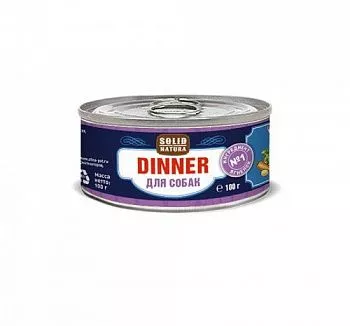 Solid Natura Dinner консервы для собак со вкусом ягненка 100 гр