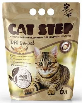 Cat Step Tofu Original наполнитель растительный комкующийся