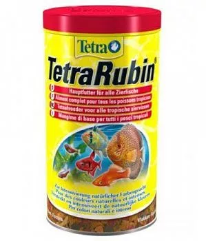 Tetra Rubin корм для улучшения окраса рыб в виде хлопьев 100мл