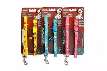 Collar&Lead Ошейник с поводком для собак нейлон 15мм*122см+40см