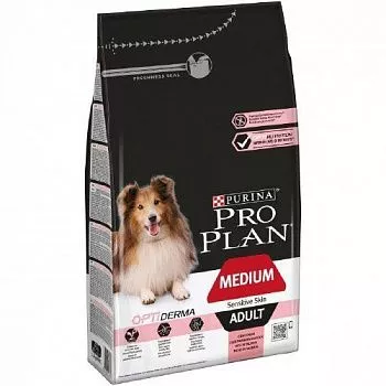 Purina Pro Plan Medium Adult для взрослых собак средних пород с лососем