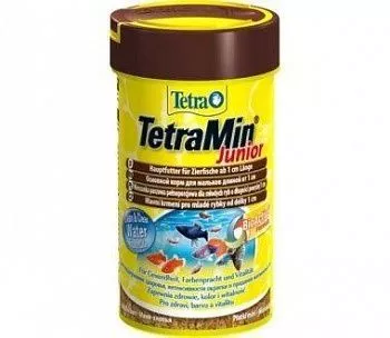 Tetra Min Junior корм для молоди рыб в виде мелких хлопьев 100мл