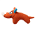 GIGwi Игрушка для собак Носорог с пищалкой