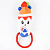 Mr.Kranch Игрушка  для собак "Йогурт" плюшевая с канатиком  и пищалкой 19 см