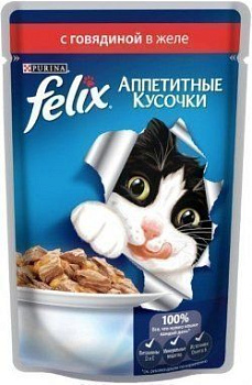 Felix - консервы для кошек - говядина_