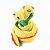 Mr.Kranch Игрушка  для собак "Змейка" с карманами под лакомство 96 см желтая 
