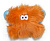 Zogoflex Rowdies Игрушка для собак Lincoln оранжевая 28см