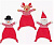 Trixie Рождественские игрушки  Санта/Снеговик/Олень 30см