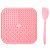 Mr.Kranch Коврик для медленного поедания силиконовый 20*20 см розовая с лопаткой