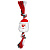 Triol Игрушка для собак Дед мороз с веревкой,60/220мм