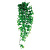 Растение пластиковое для террариума с присоской  700мм 7007REP