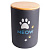 КерамикАрт бокс  для хранения корма для кошек MEOW 1900 мл, черный  керамика