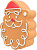 Trixie Игрушка для собак Рождественские пряники 11см 